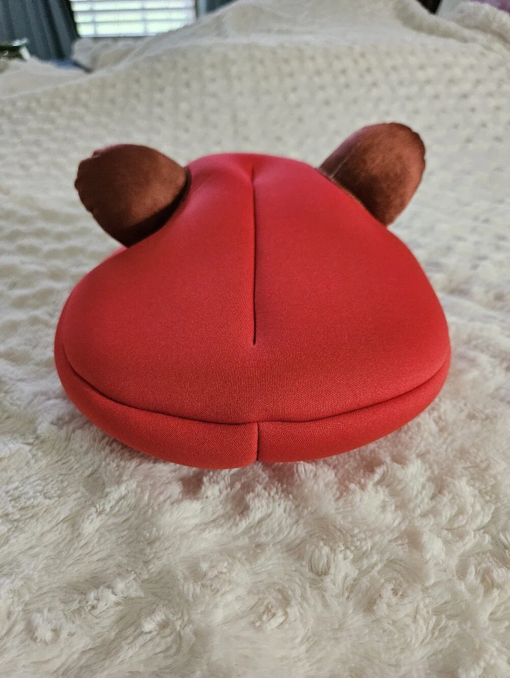 Super Mario Video Game Raccoon Cosplay Hat Plush Ears Embroidered M One Fits All